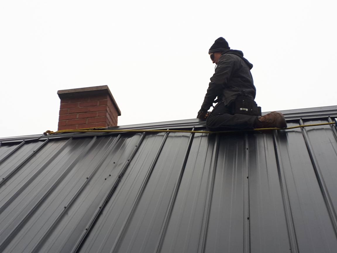 Completed roofing project